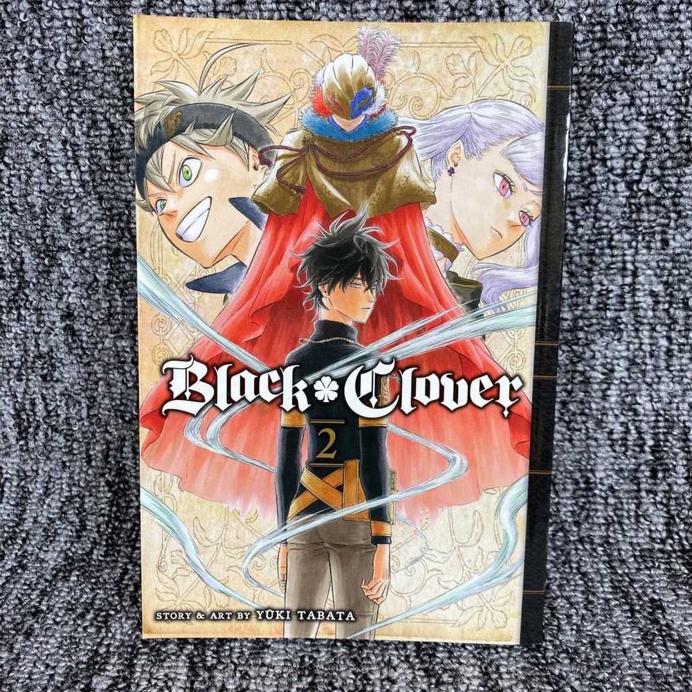 VIZ Media Black Clover Manga Vol 2 Shonen Jump Yuki Tabata Paperback